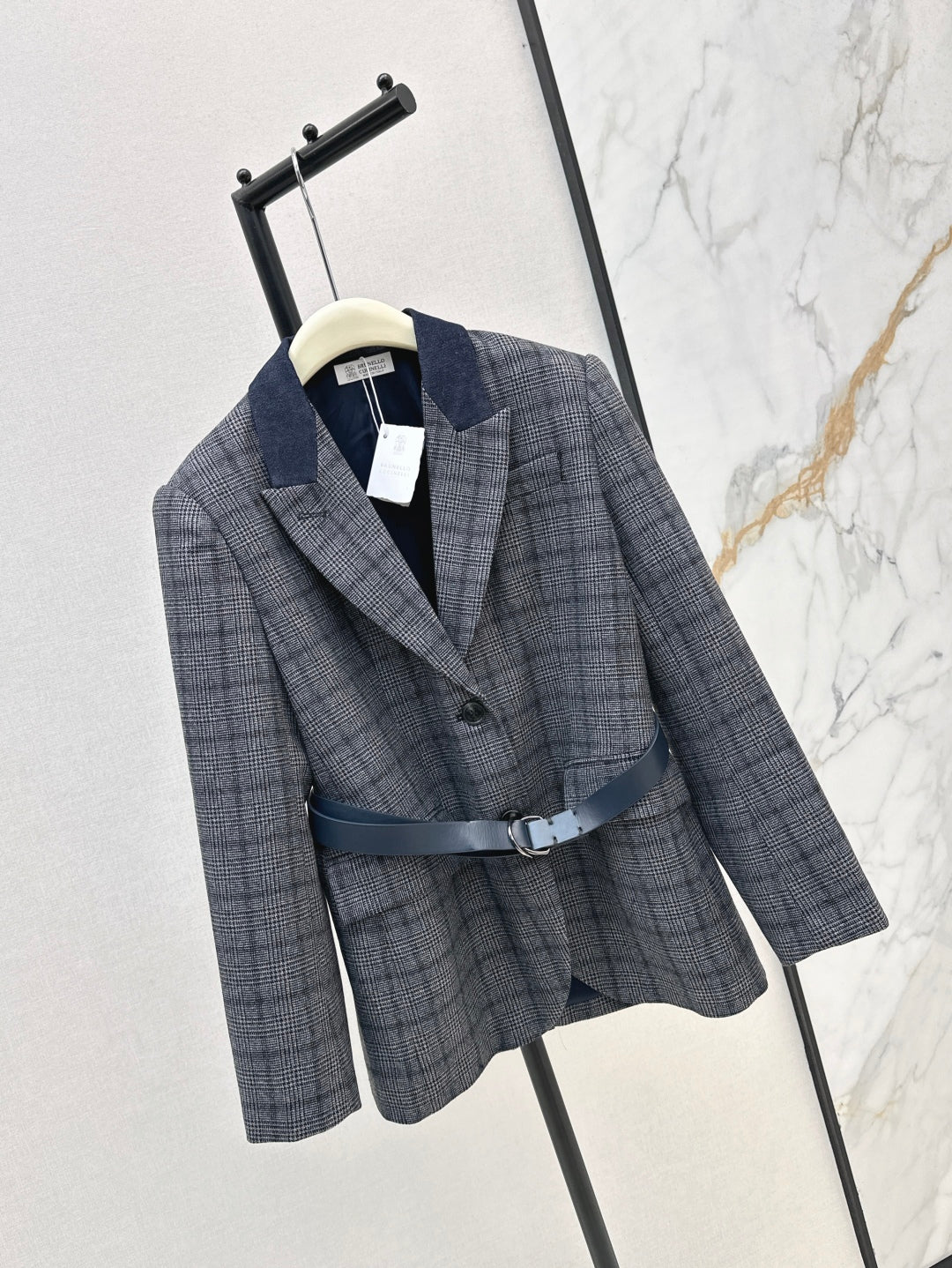 Bru 25fw plaid blazer