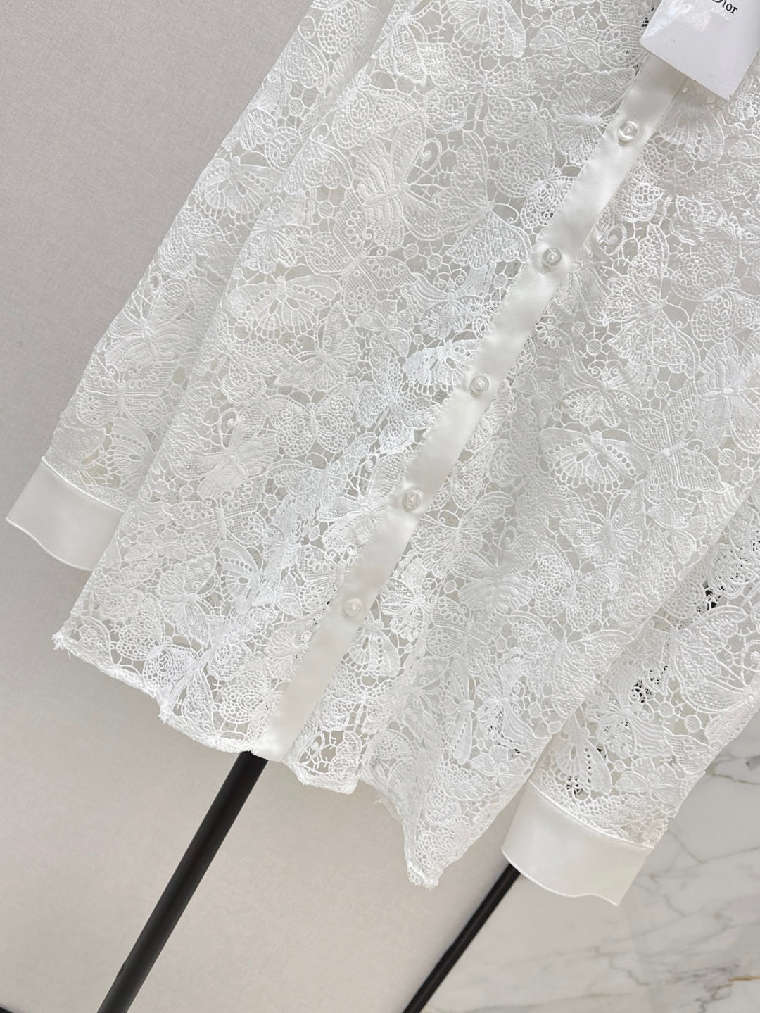D 25fw lace shirt