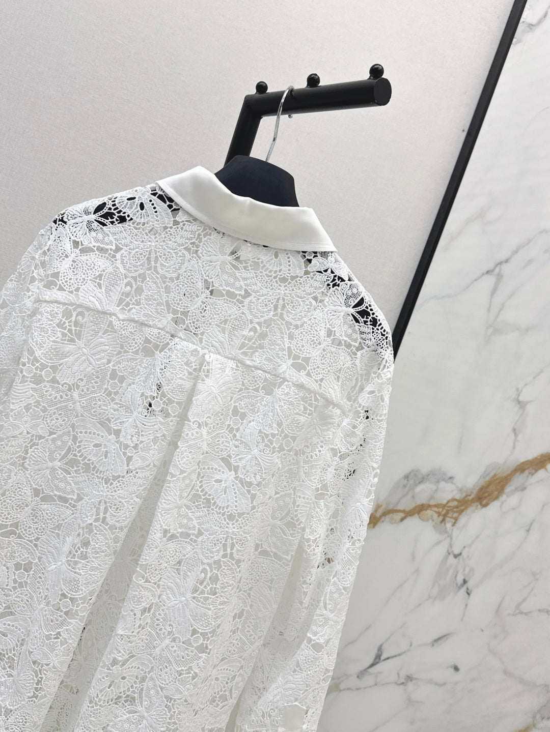 D 25fw lace shirt