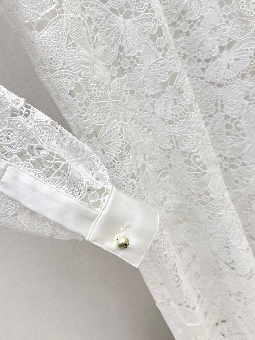 D 25fw lace shirt dress