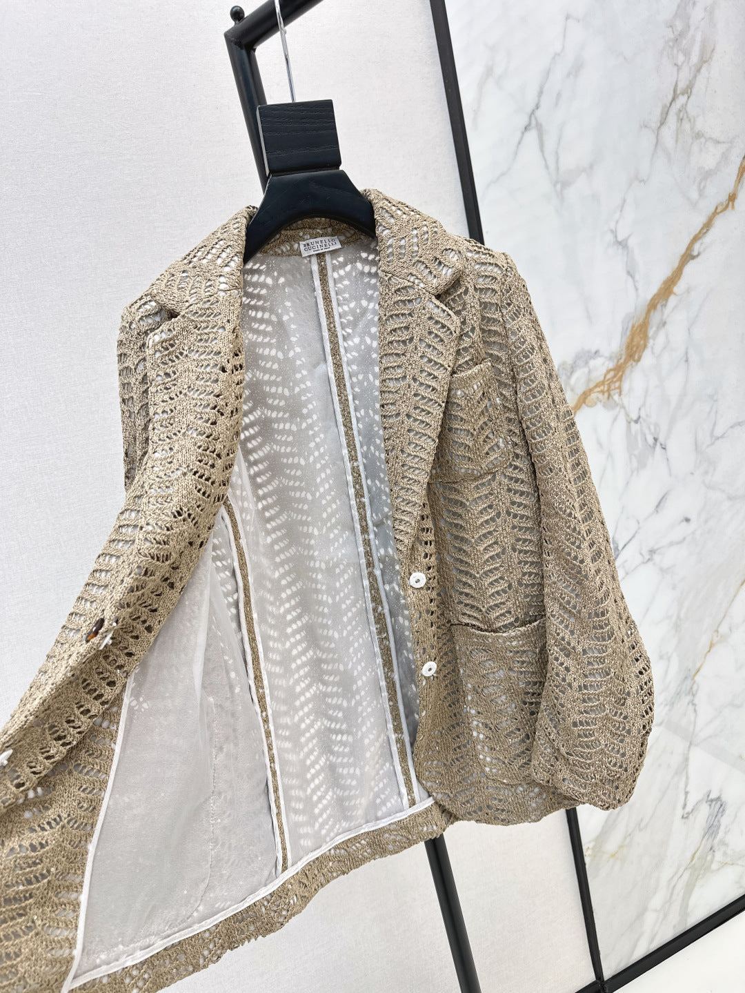 Bru 25fw hollow blazer