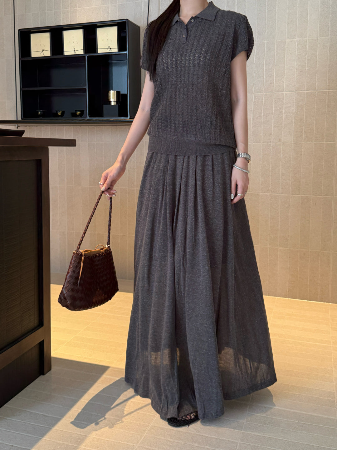 Lor 25fw knitted suit