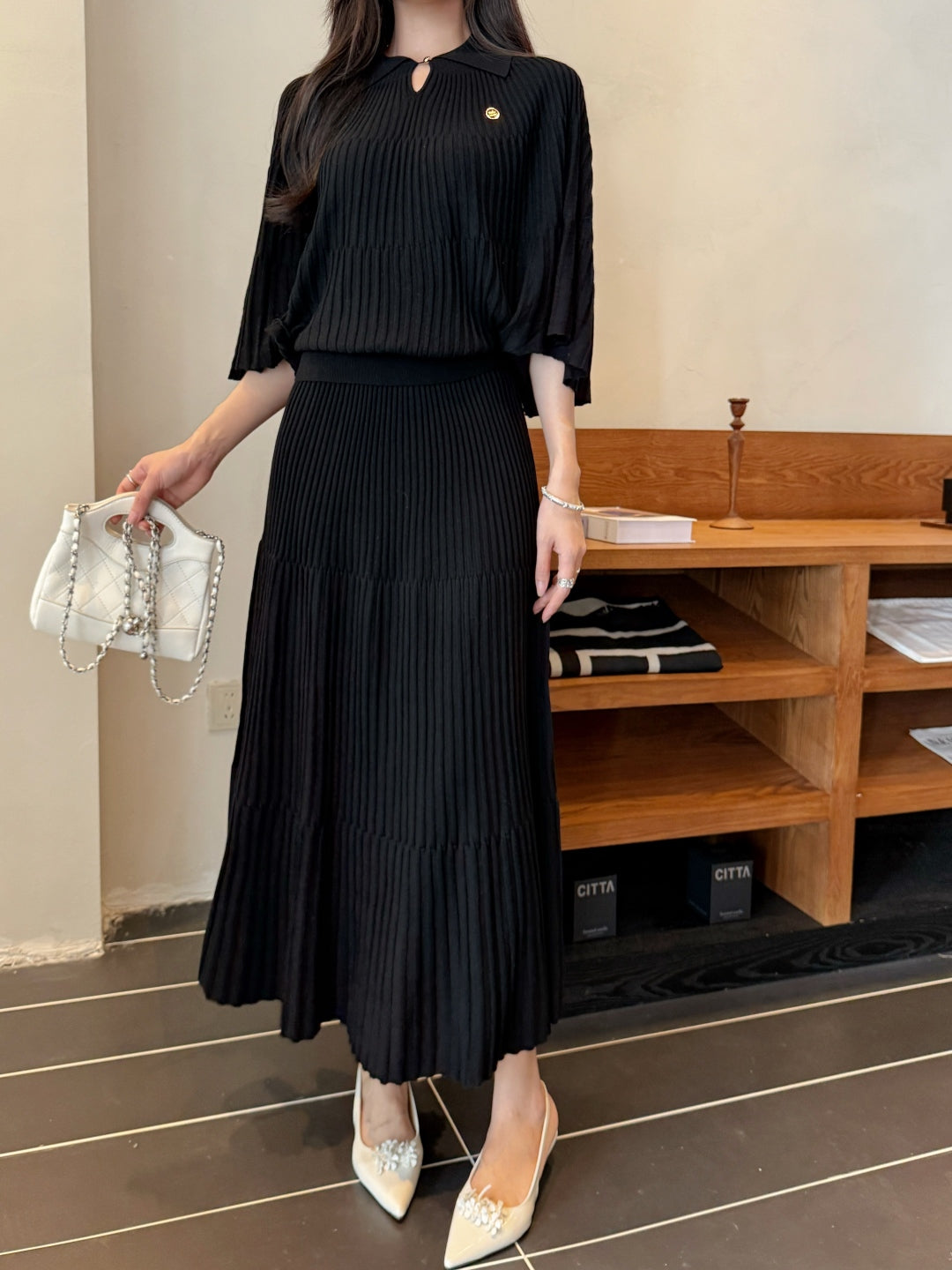 M 25fw knitted suit