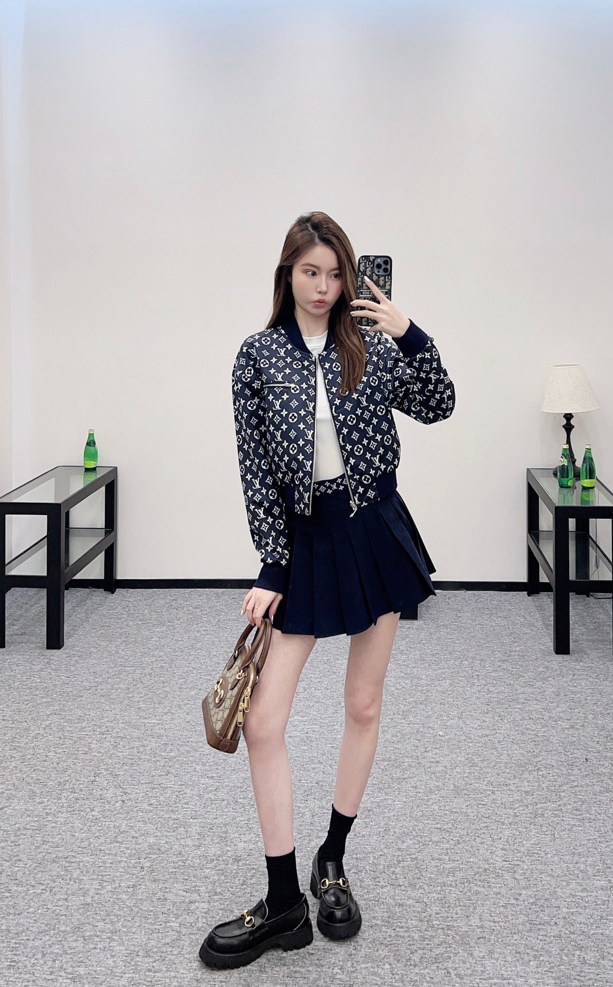 L 2025 New Arrivals Reversible Jacket and Skirt Set