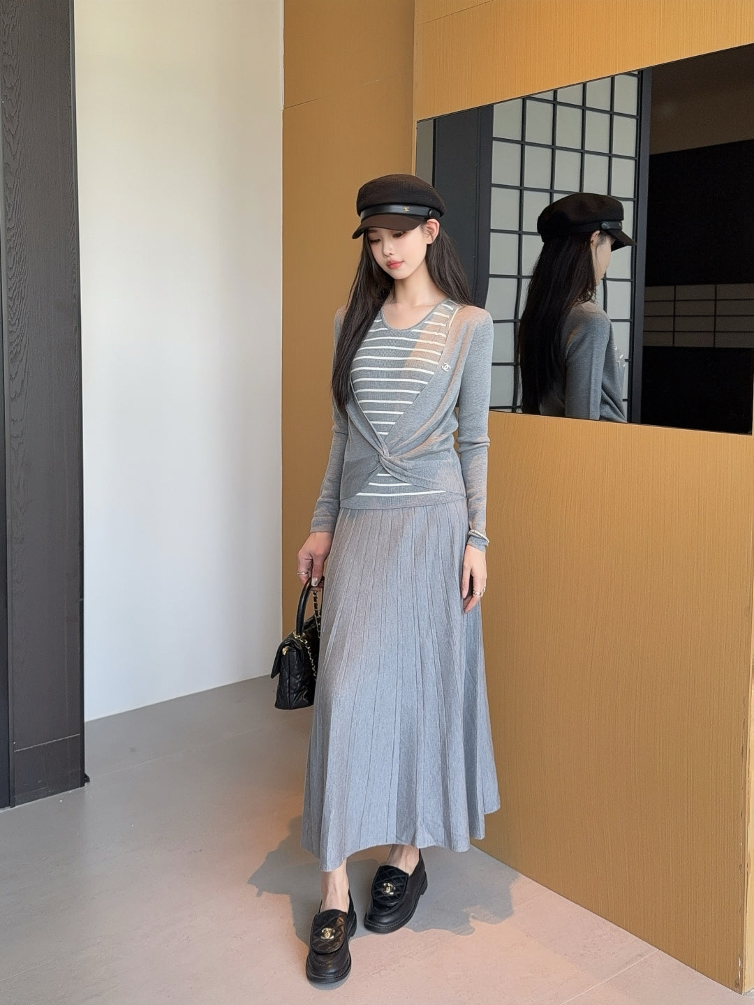 C 25fw knitted suit