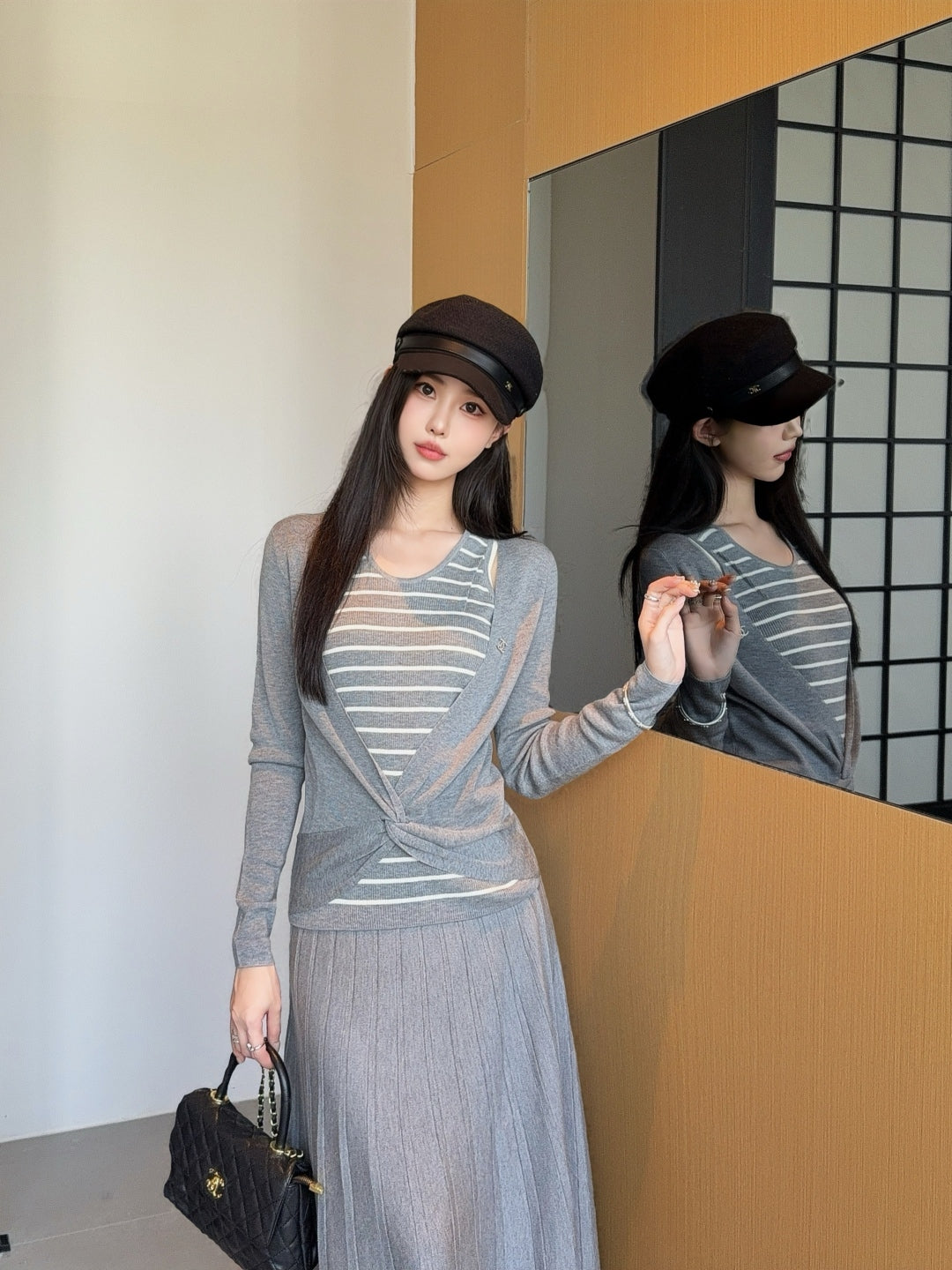 C 25fw knitted suit