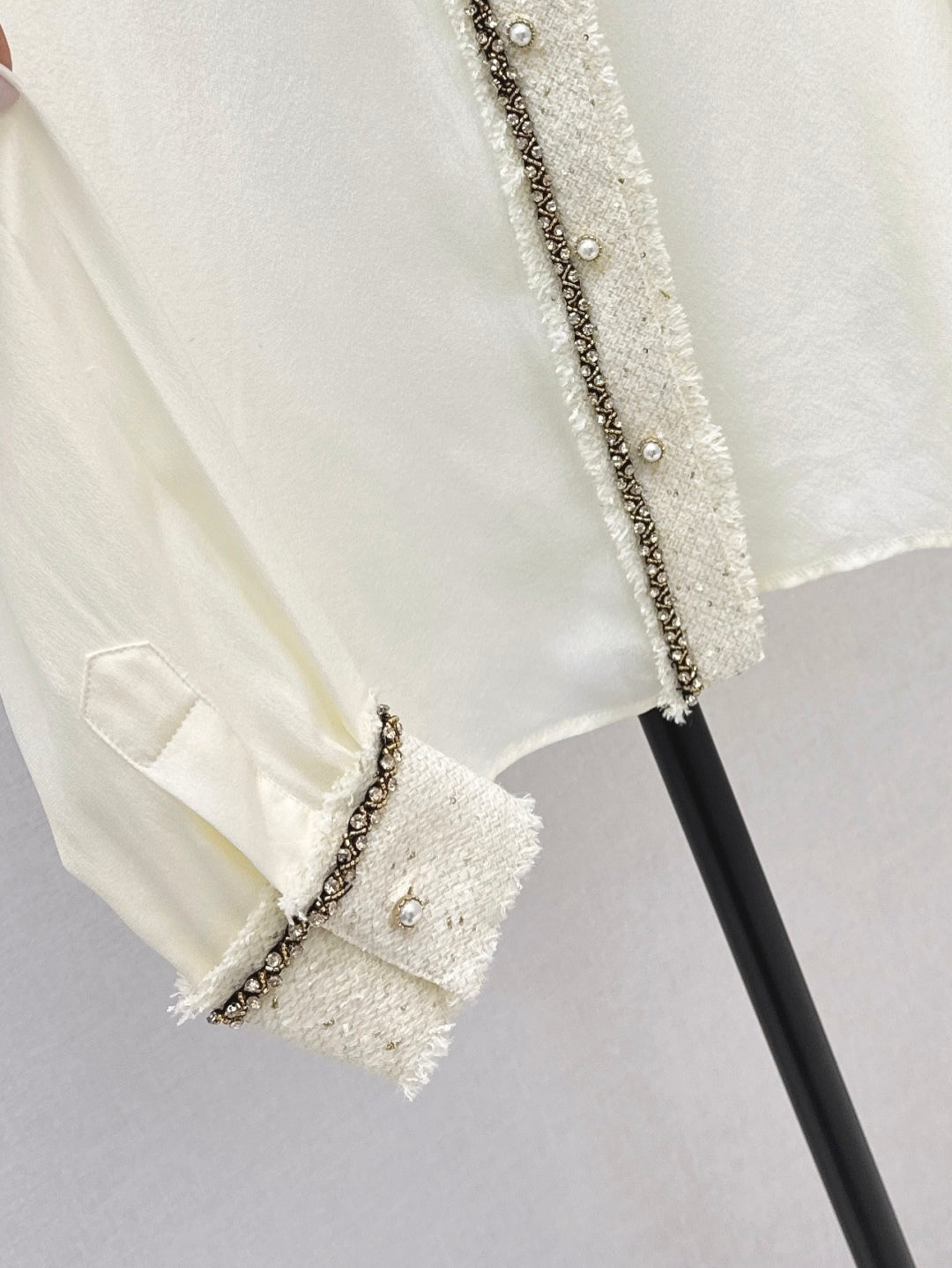 C 25fw woven silk shirt