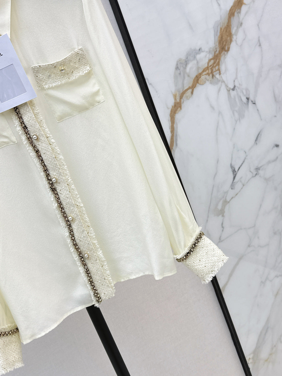 C 25fw woven silk shirt