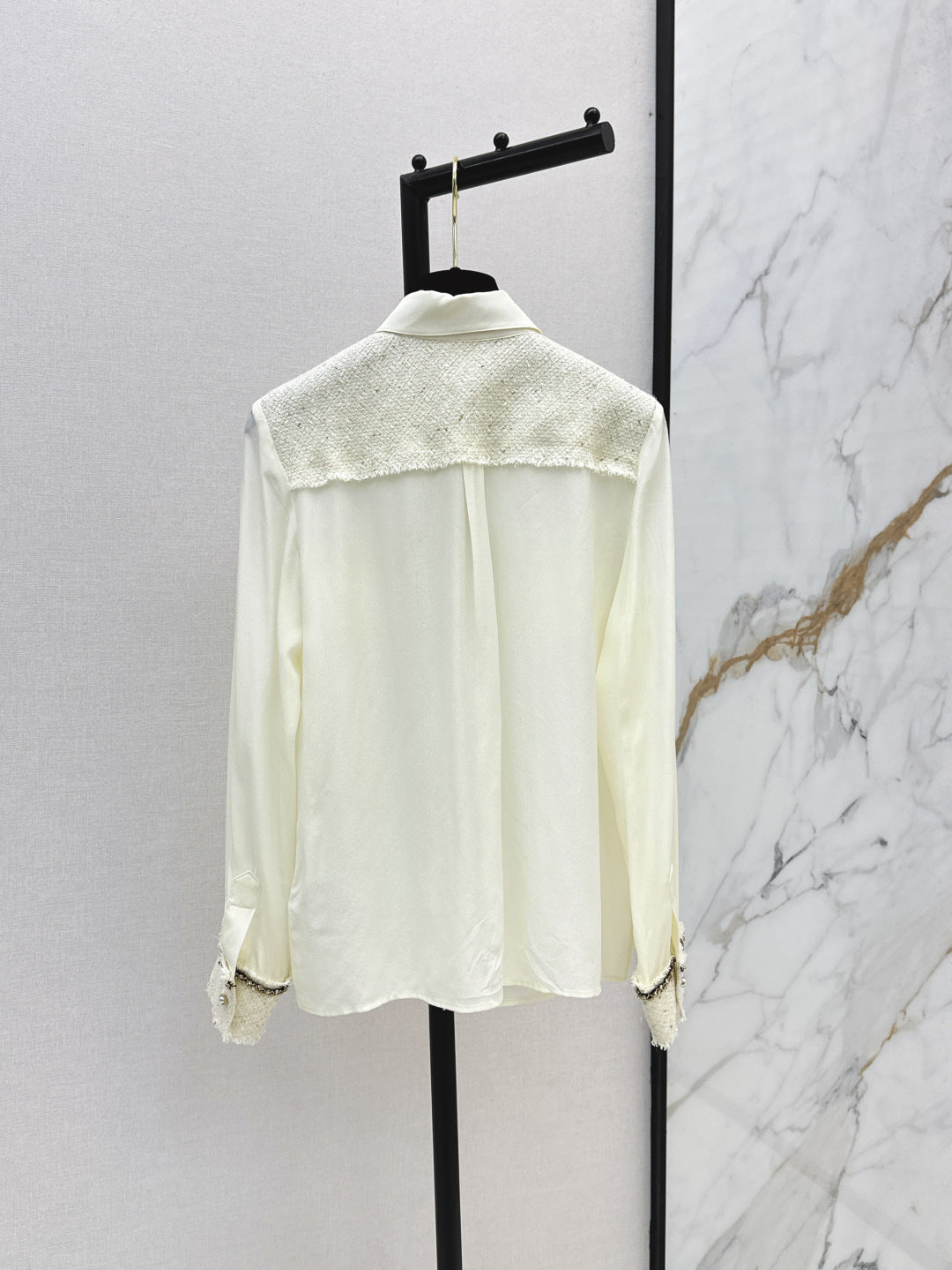 C 25fw woven silk shirt