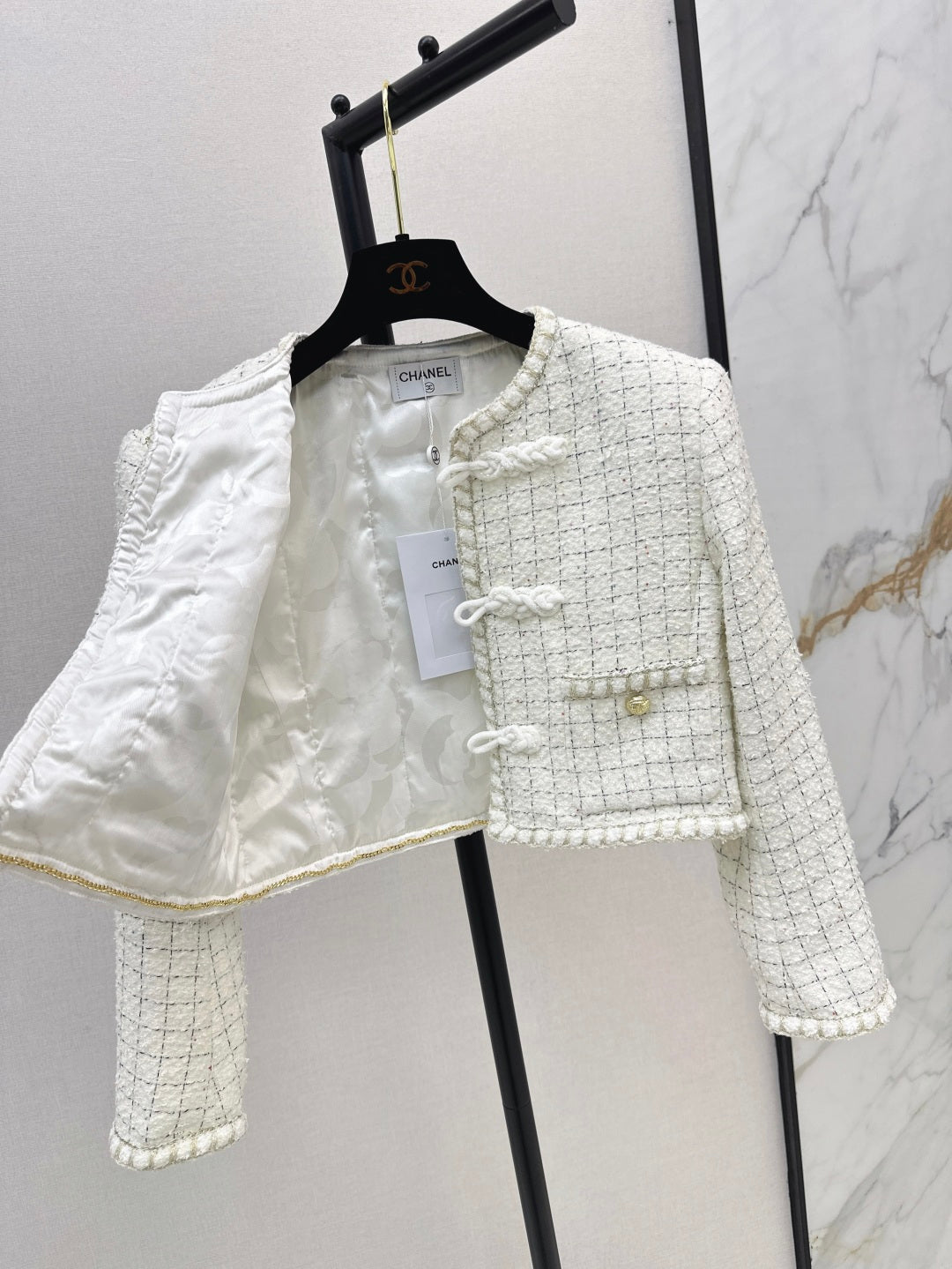 C 25fw woven crop jacket