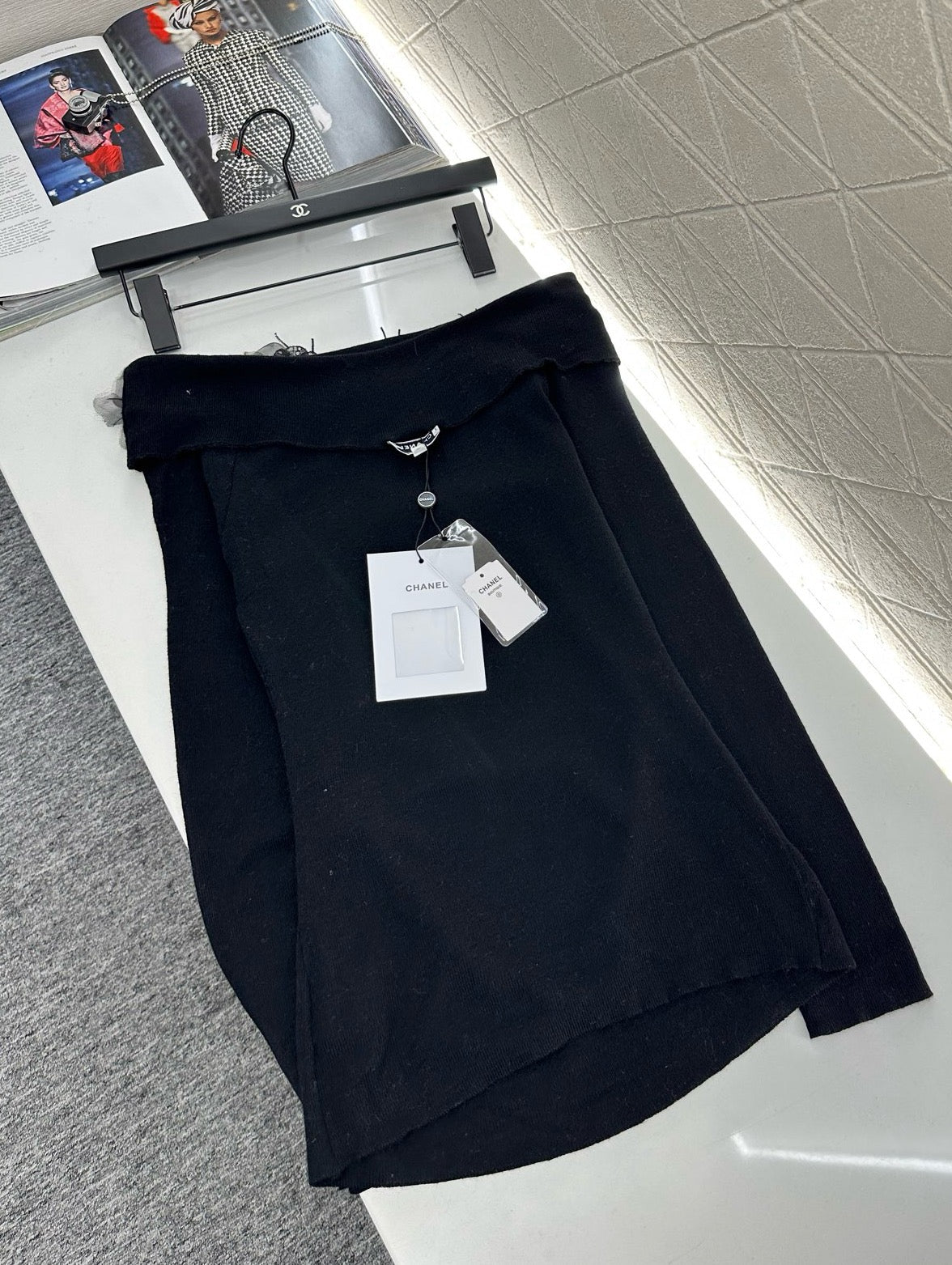 C 2025 New Arrival Knitted Long-Sleeved Skirt Set