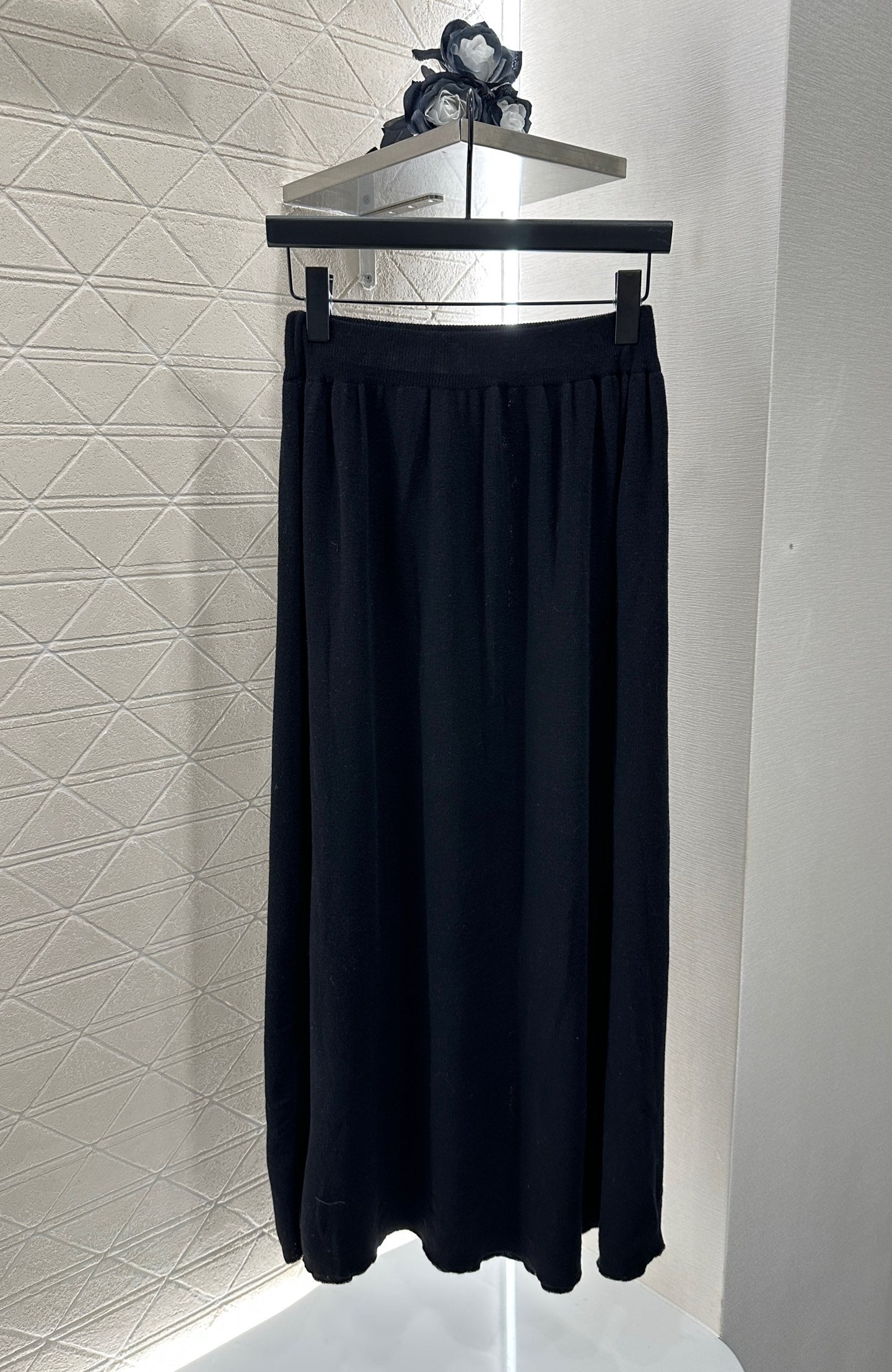 C 2025 New Arrival Knitted Long-Sleeved Skirt Set
