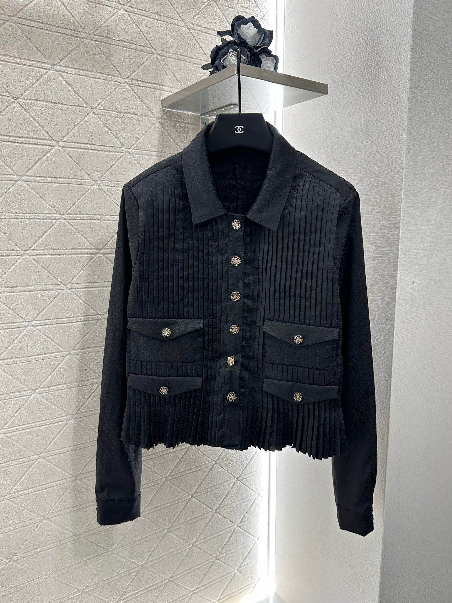 C 2025 New Arrival Long-sleeved shirt and culottes set