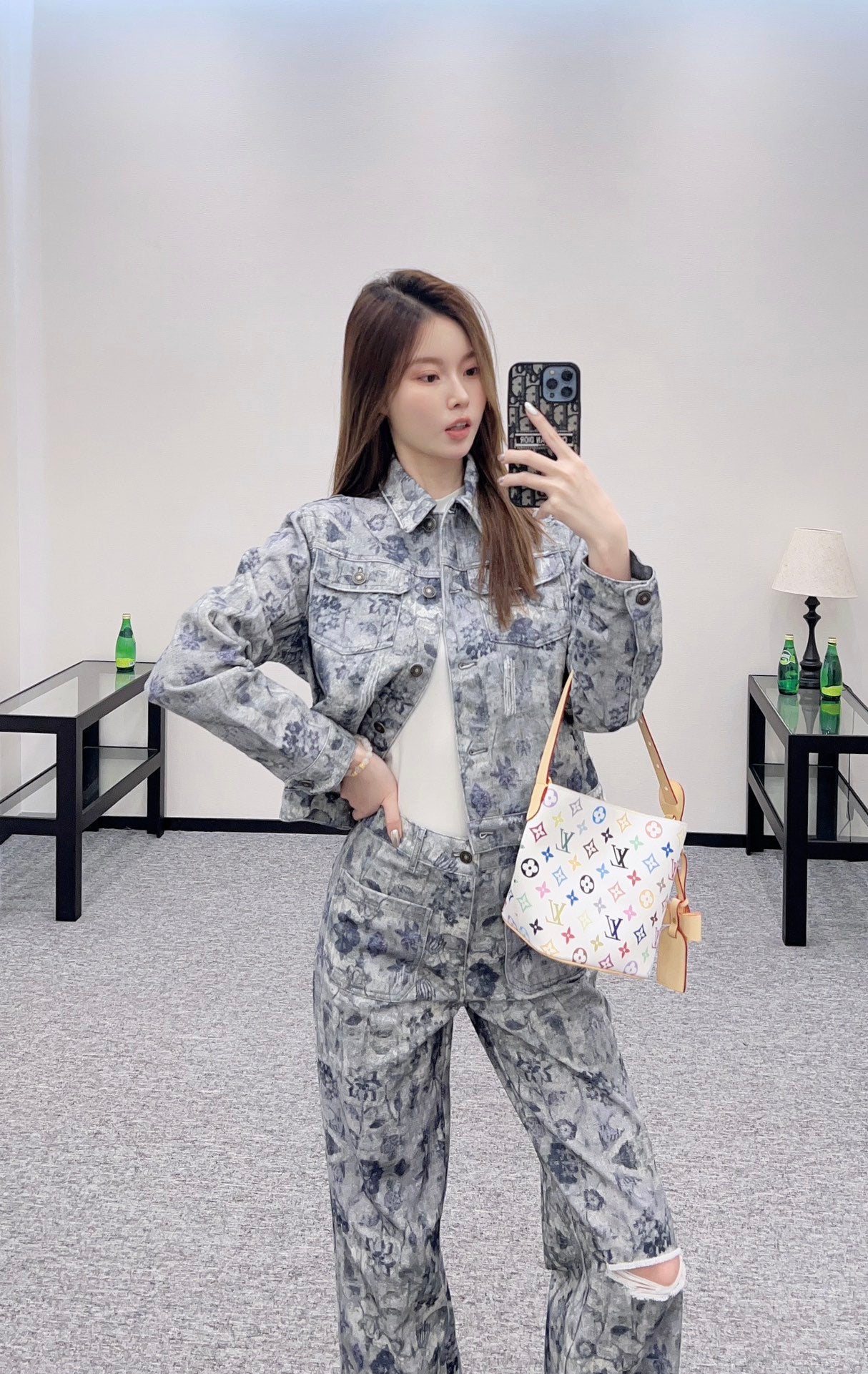D 2025 New Arrivals Denim Jacket and Pants Set