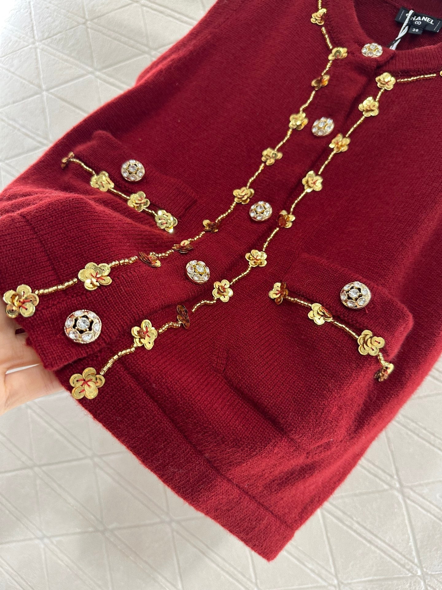 C 2025 New Arrival Beaded Knit Vest