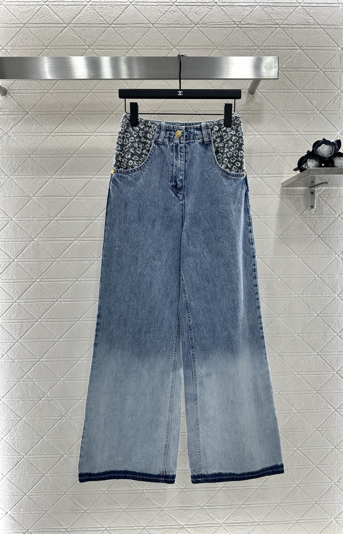 C 2025 New Arrival Denim Pants and Suspender Vest Set