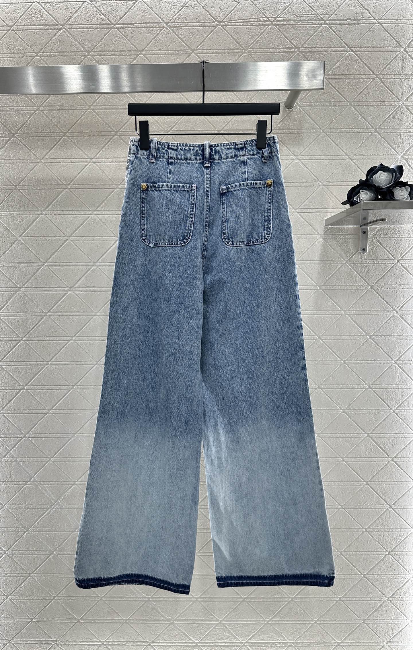C 2025 New Arrival Denim Pants and Suspender Vest Set