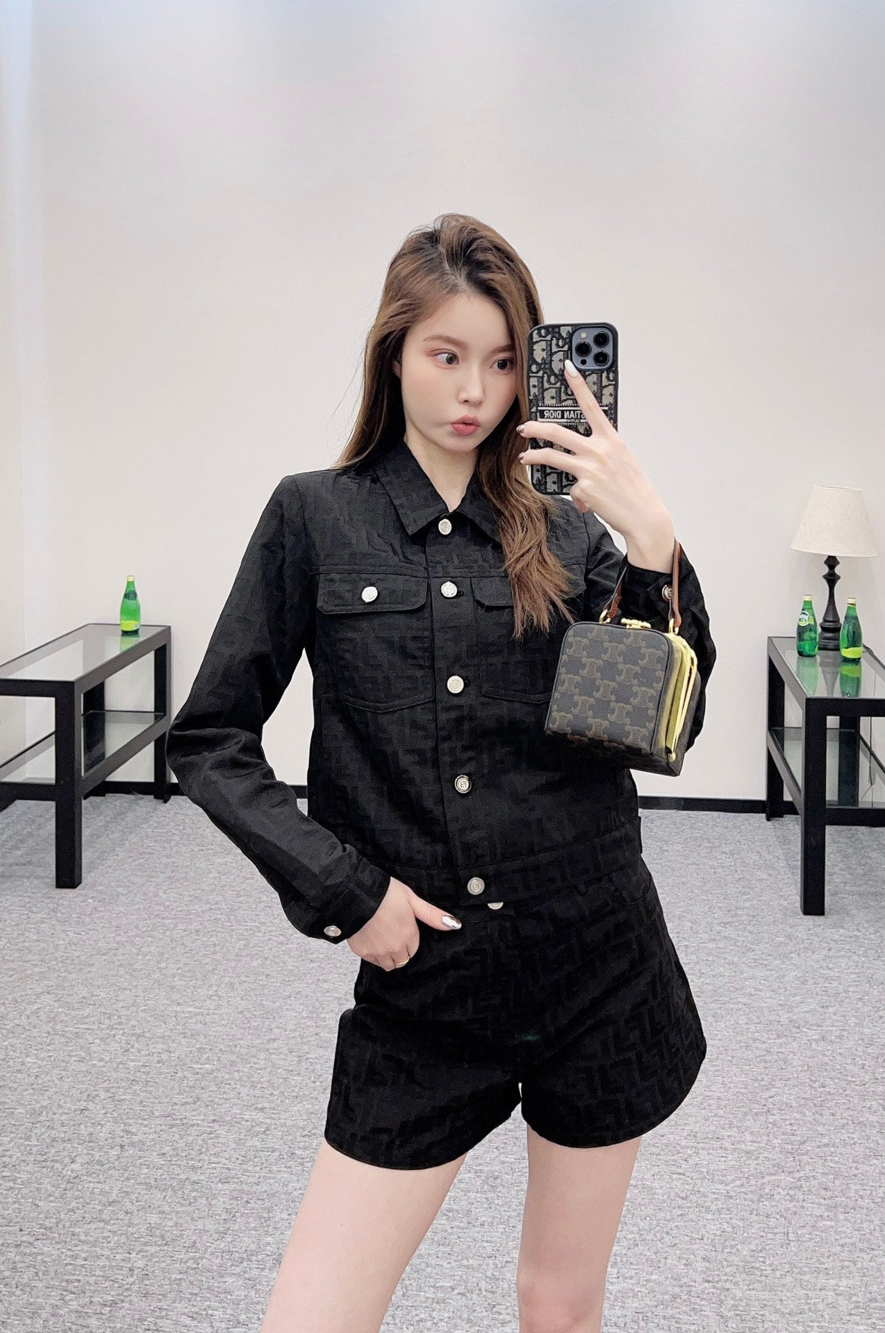 F 2025 New Arrivals Jacket, Coat, and Shorts Set