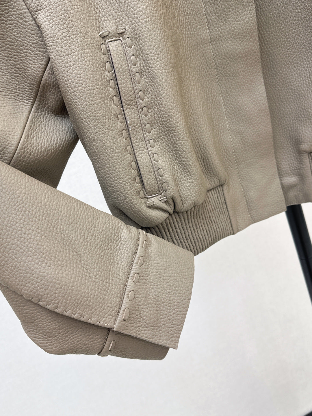 P 25fw leather jacket