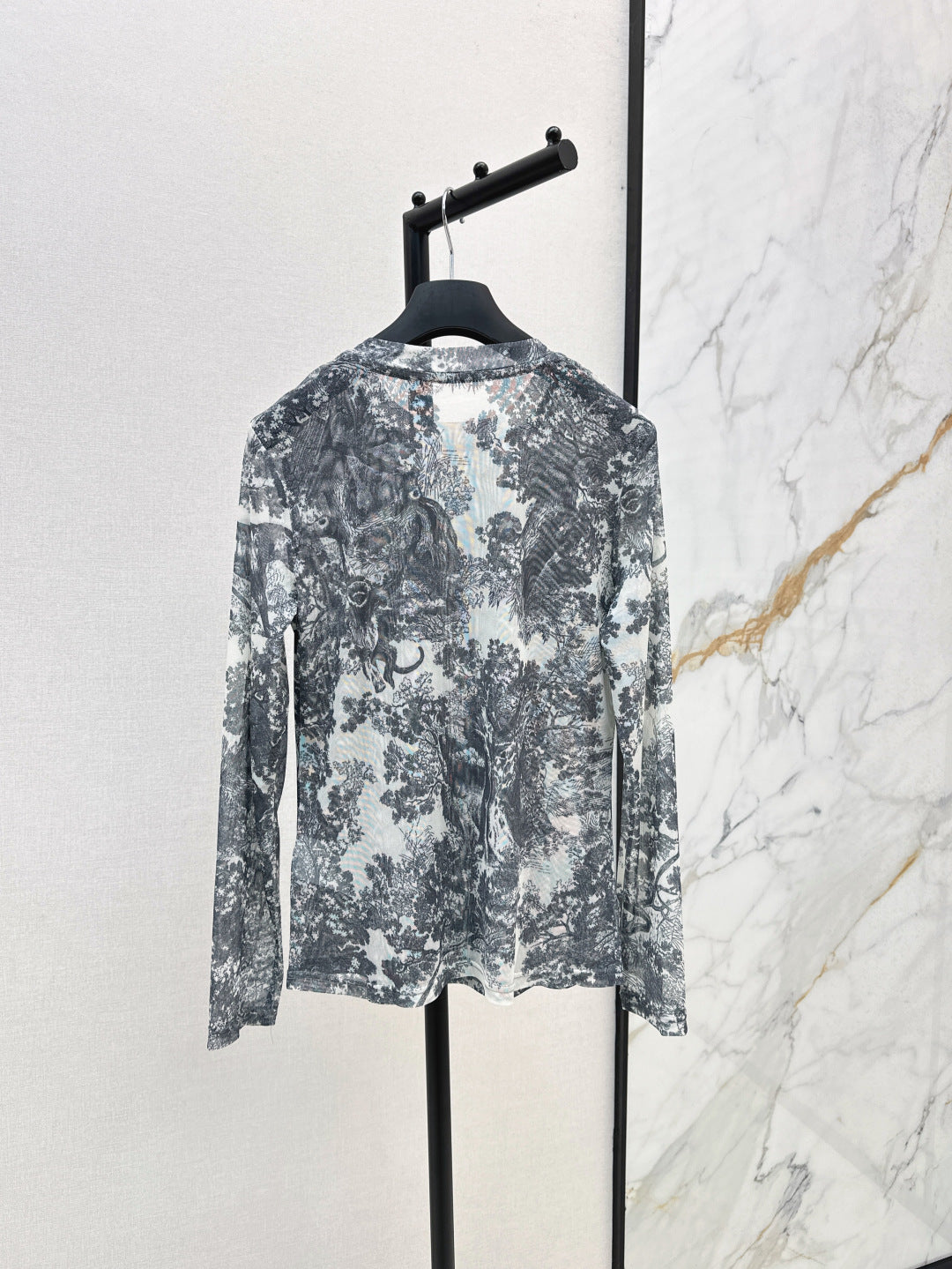 D 25fw printed shirt
