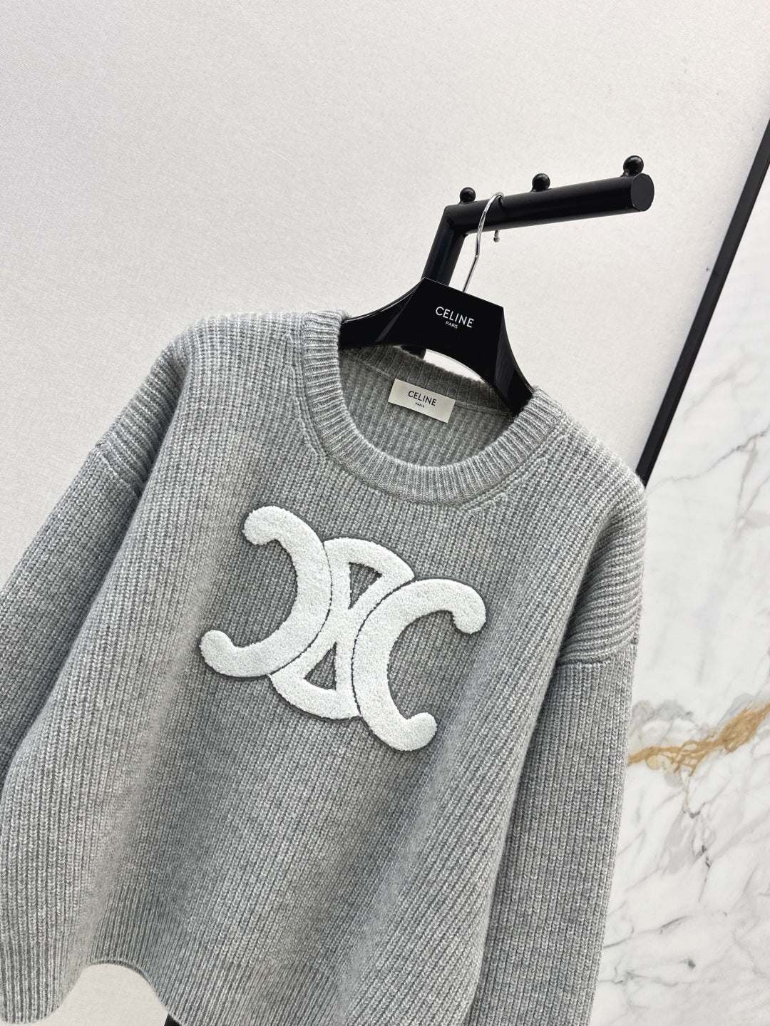 Ce 25fw embroidered sweater
