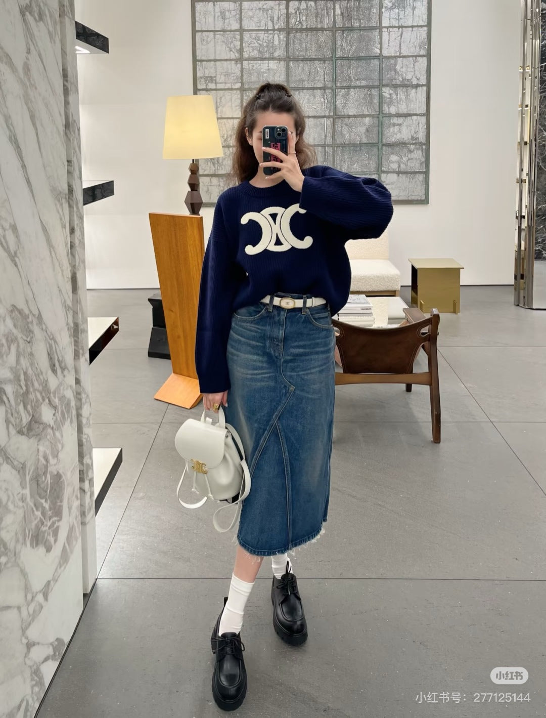 Ce 25fw embroidered sweater