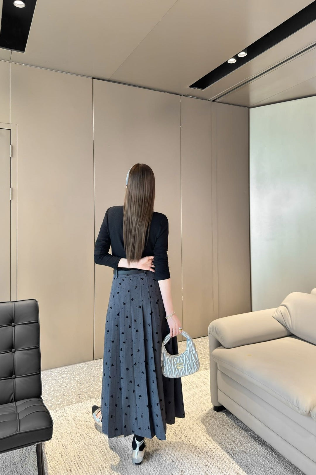M 25fw jacquard skirt