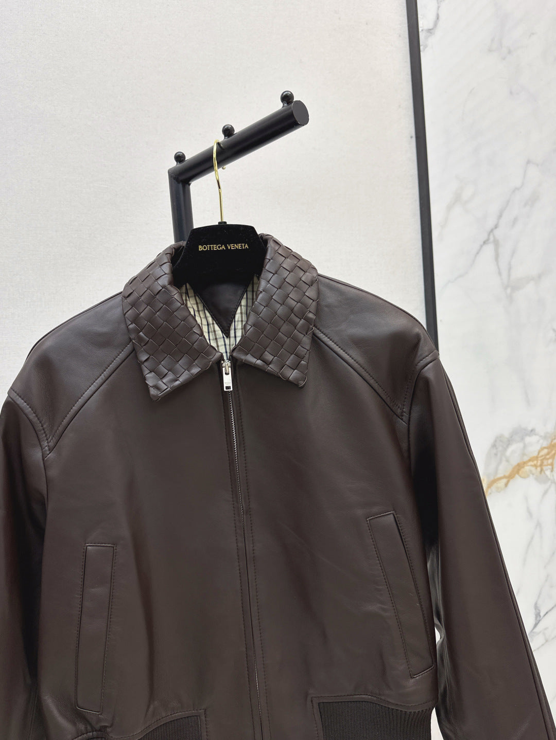 Bo 25fw leather jacket