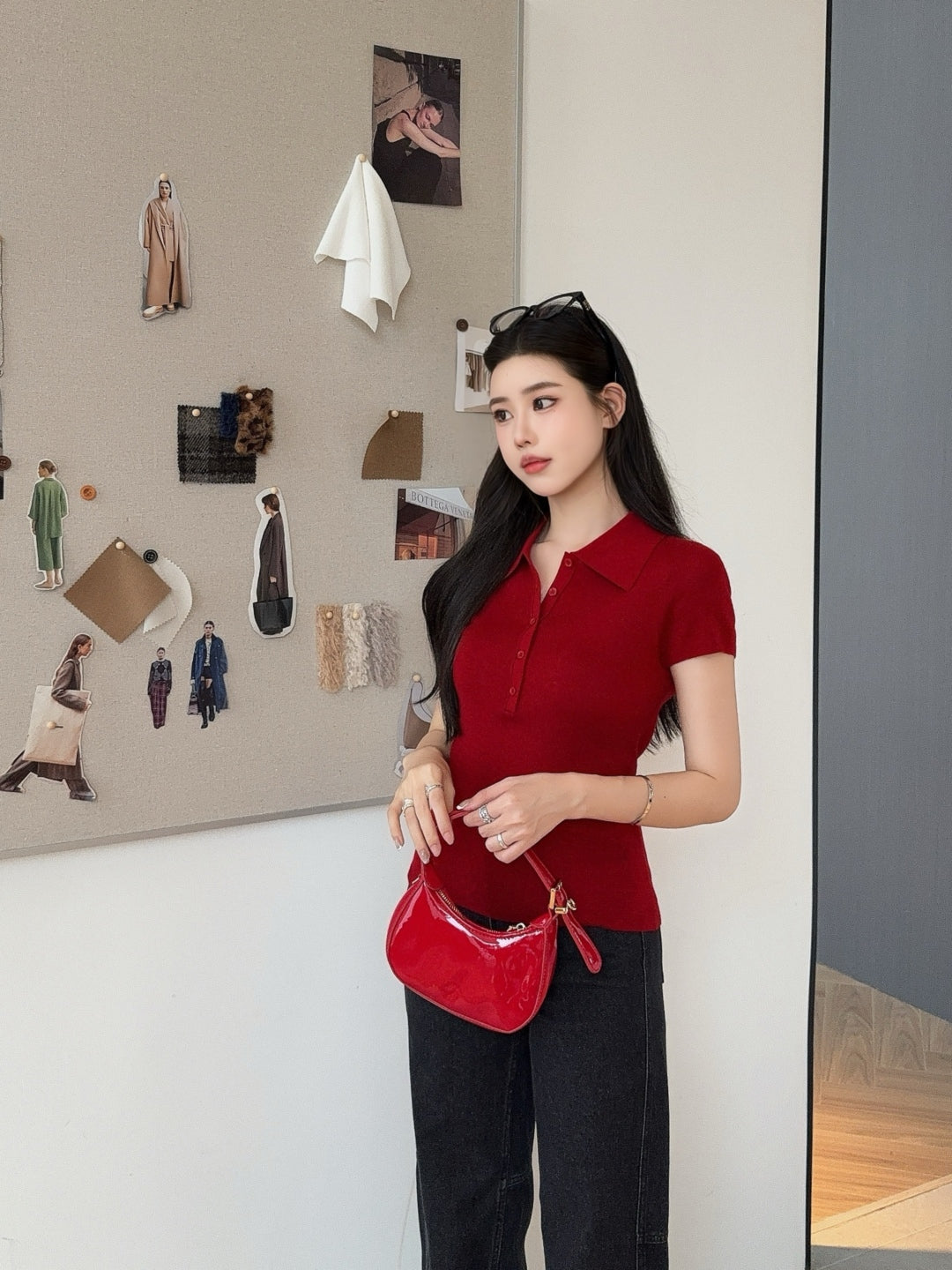 Lor 25fw knitted polo