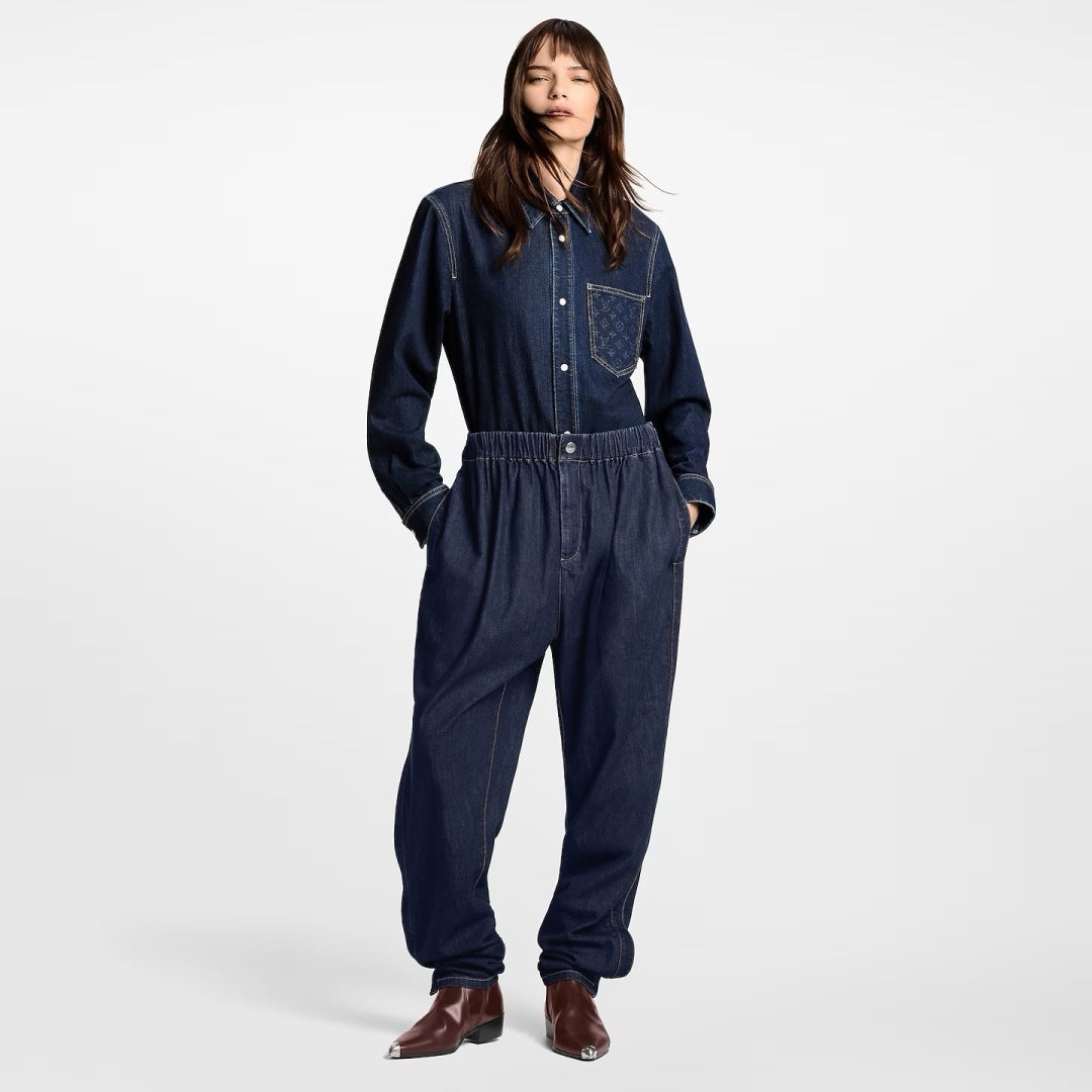 L 25fw jacquard jeans