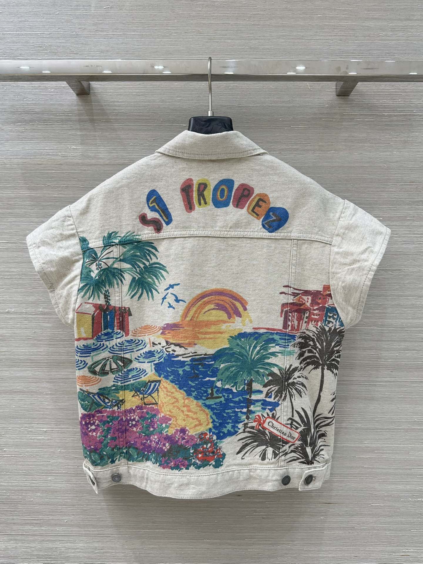 D 25 Souvenir City Limited Edition Denim Vest and Shorts Set