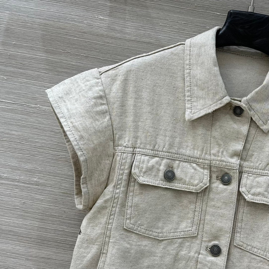 D 25 Souvenir City Limited Edition Denim Vest and Shorts Set