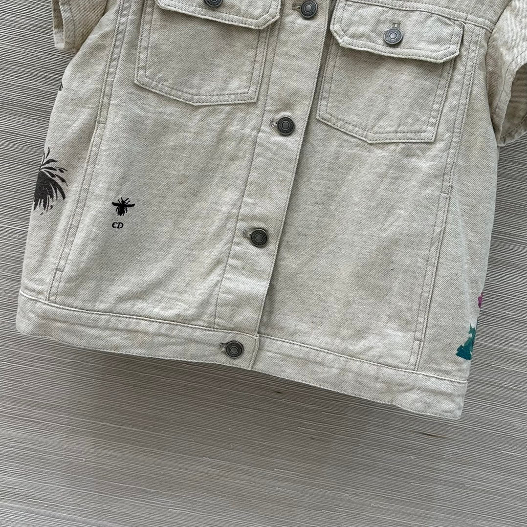 D 25 Souvenir City Limited Edition Denim Vest and Shorts Set