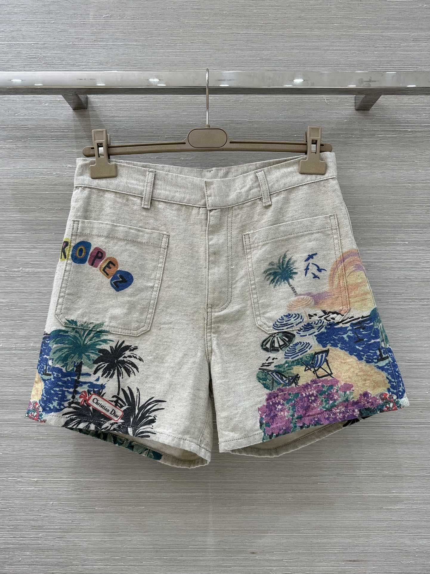 D 25 Souvenir City Limited Edition Denim Vest and Shorts Set