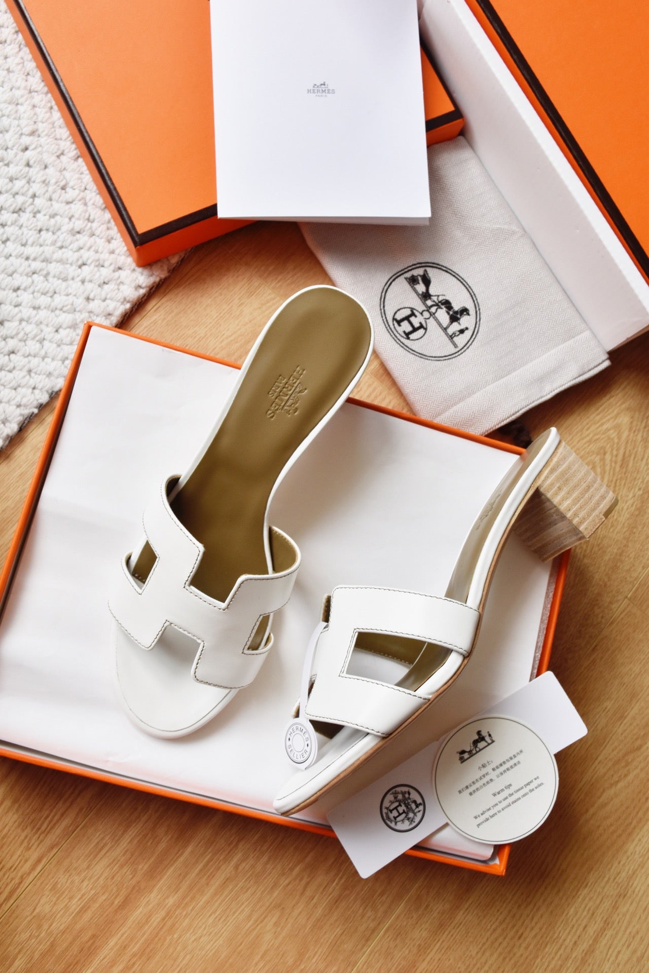 He 25 Cowhide high-heeled sandals(4.5cm)