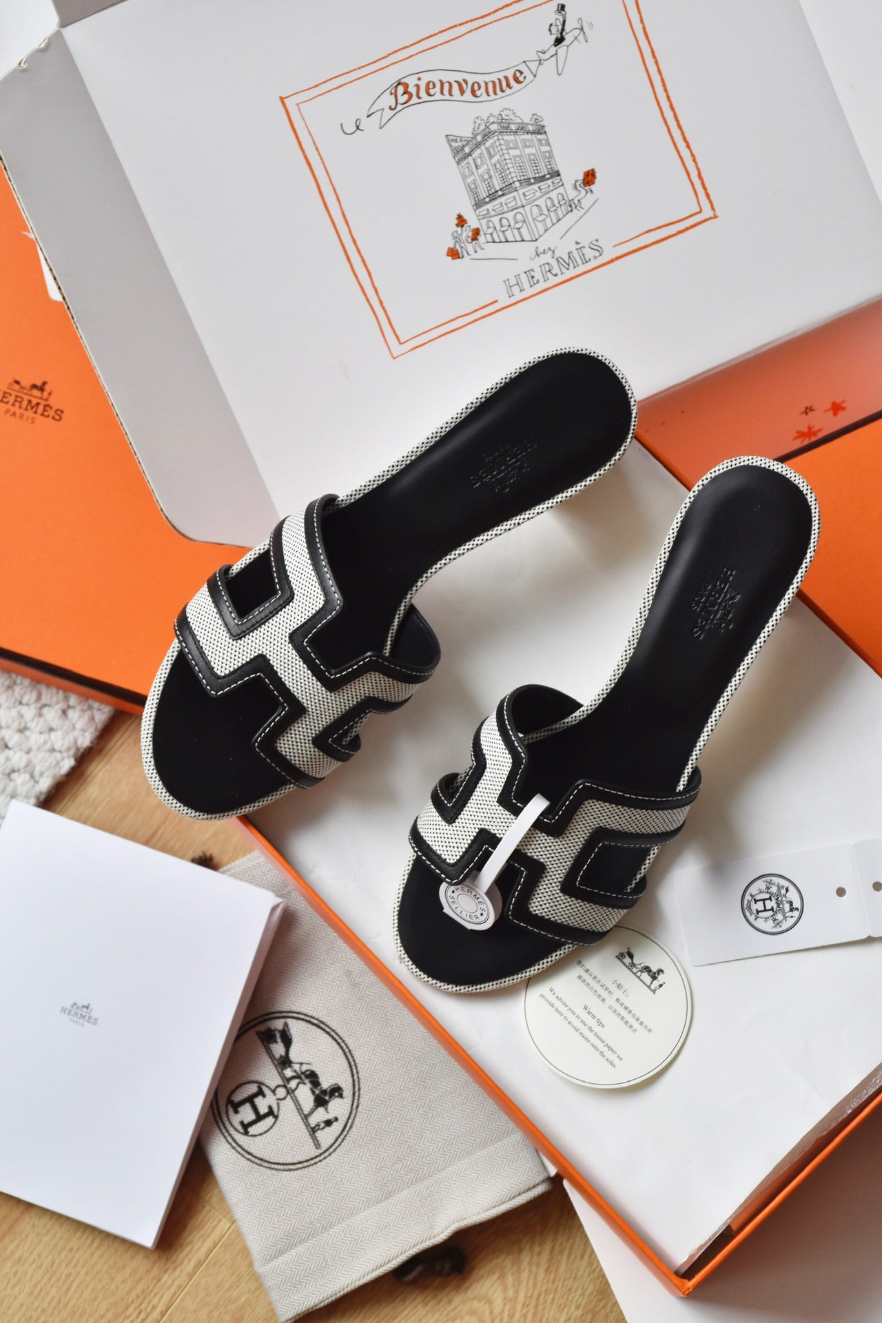 He 25 Cowboy canvas+cowhide high-heeled sandals (4.5cm)