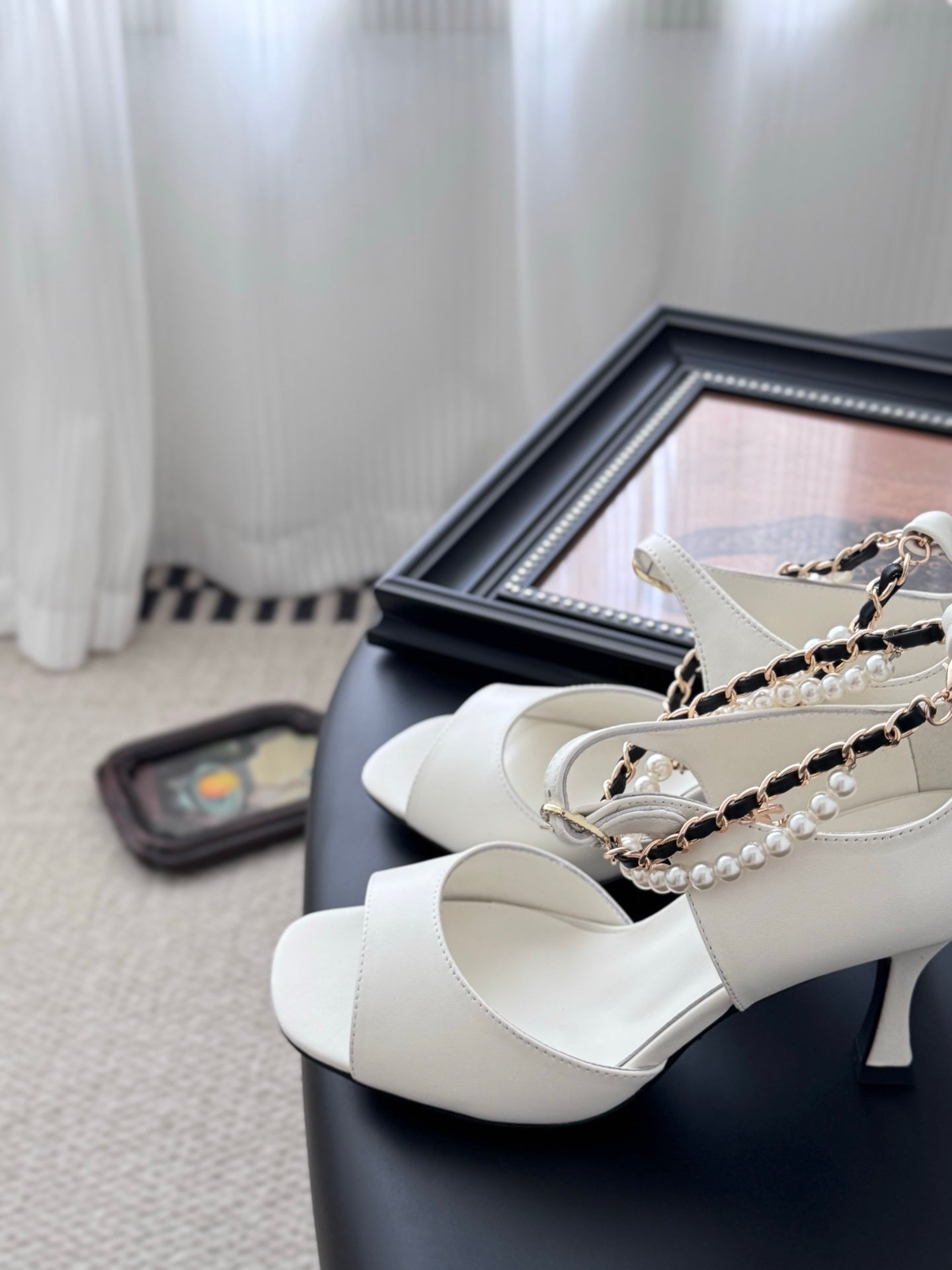 C 25B Mary Jane high heels(BLACK/WHITE/Champagne)
