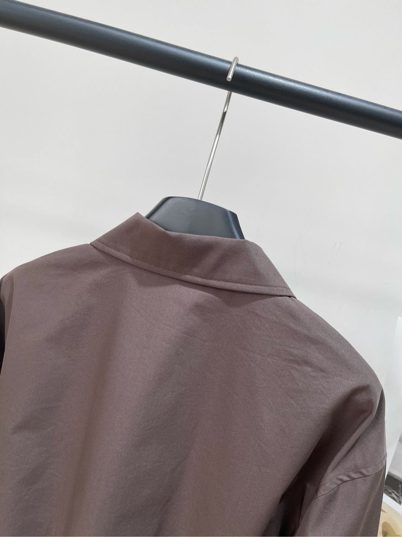 M 25 Cocoa Brown Leather Zip-Up Jacket