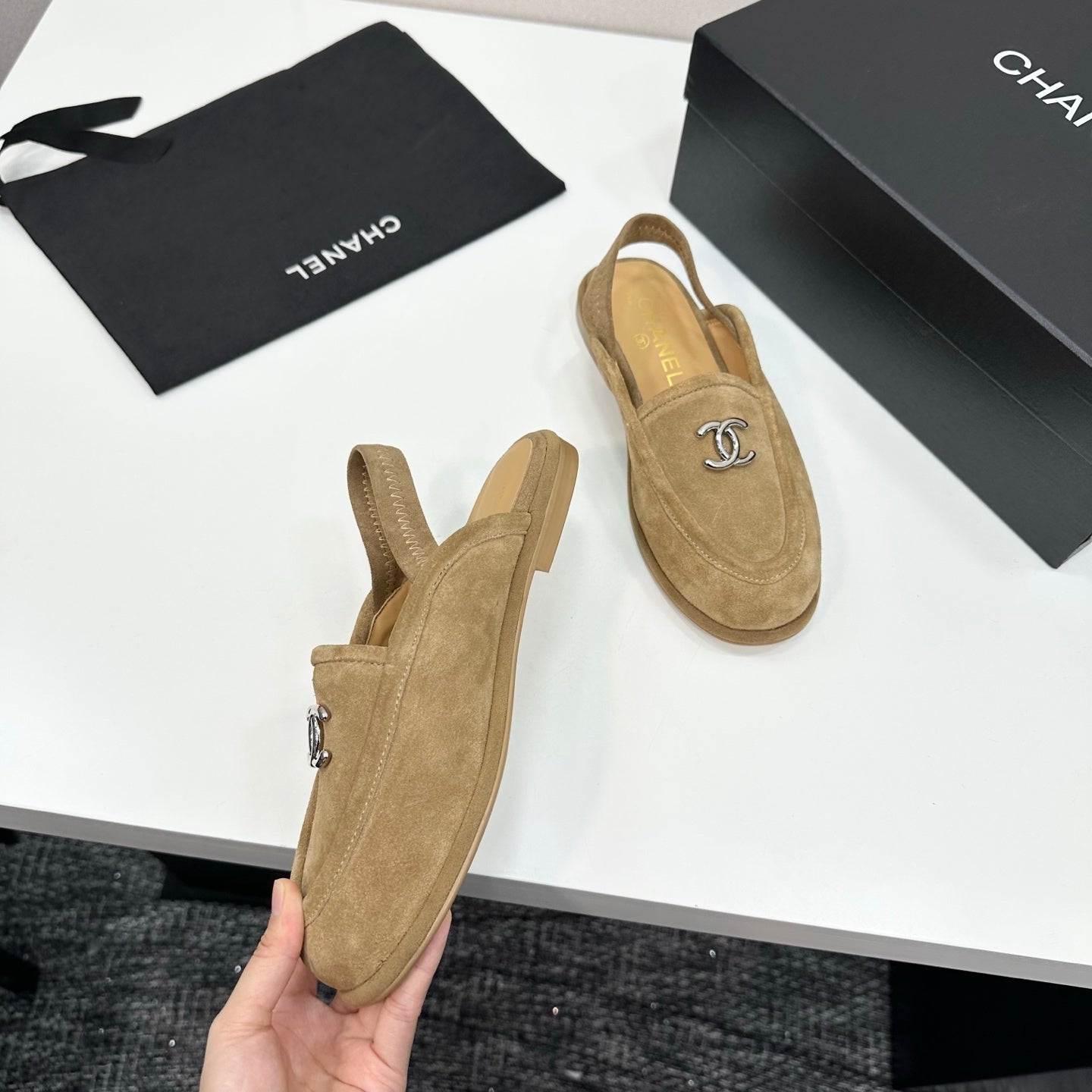 C 25 Casual suede slippers(KHAKI/BLACK/BROWN/BEIGI)
