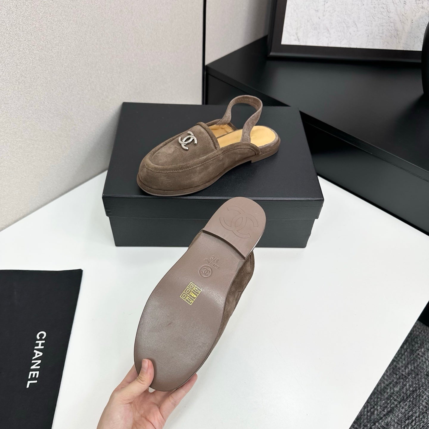 C 25 Casual suede slippers(KHAKI/BLACK/BROWN/BEIGI)