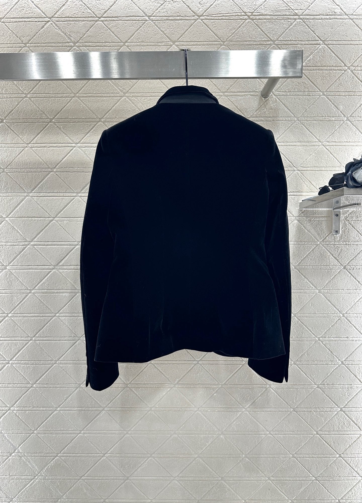 Di 25 Single-button velvet blazer