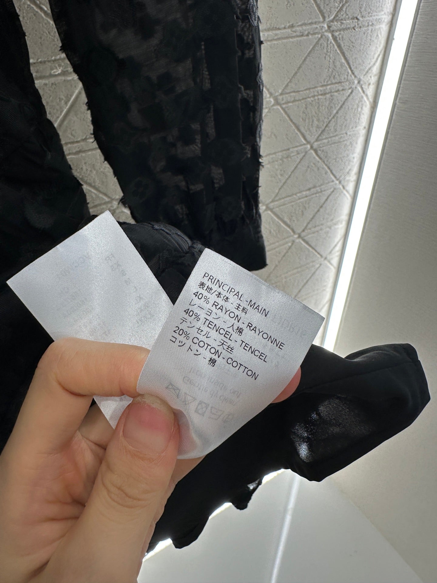 L 25 jacquard long-sleeved dress