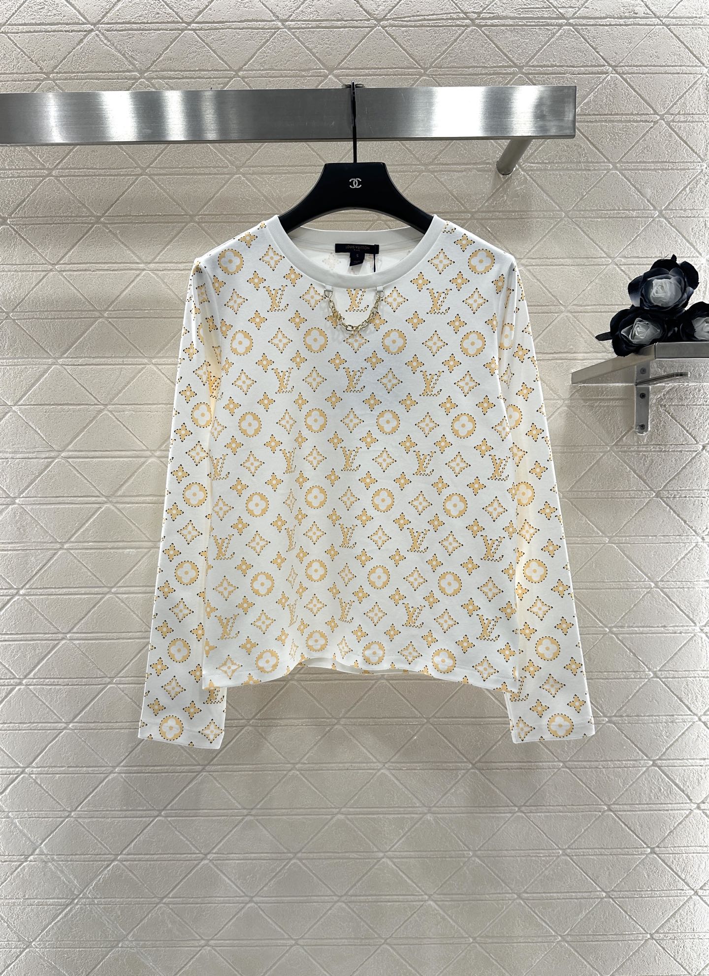 L 25 Cotton printed chain long sleeves