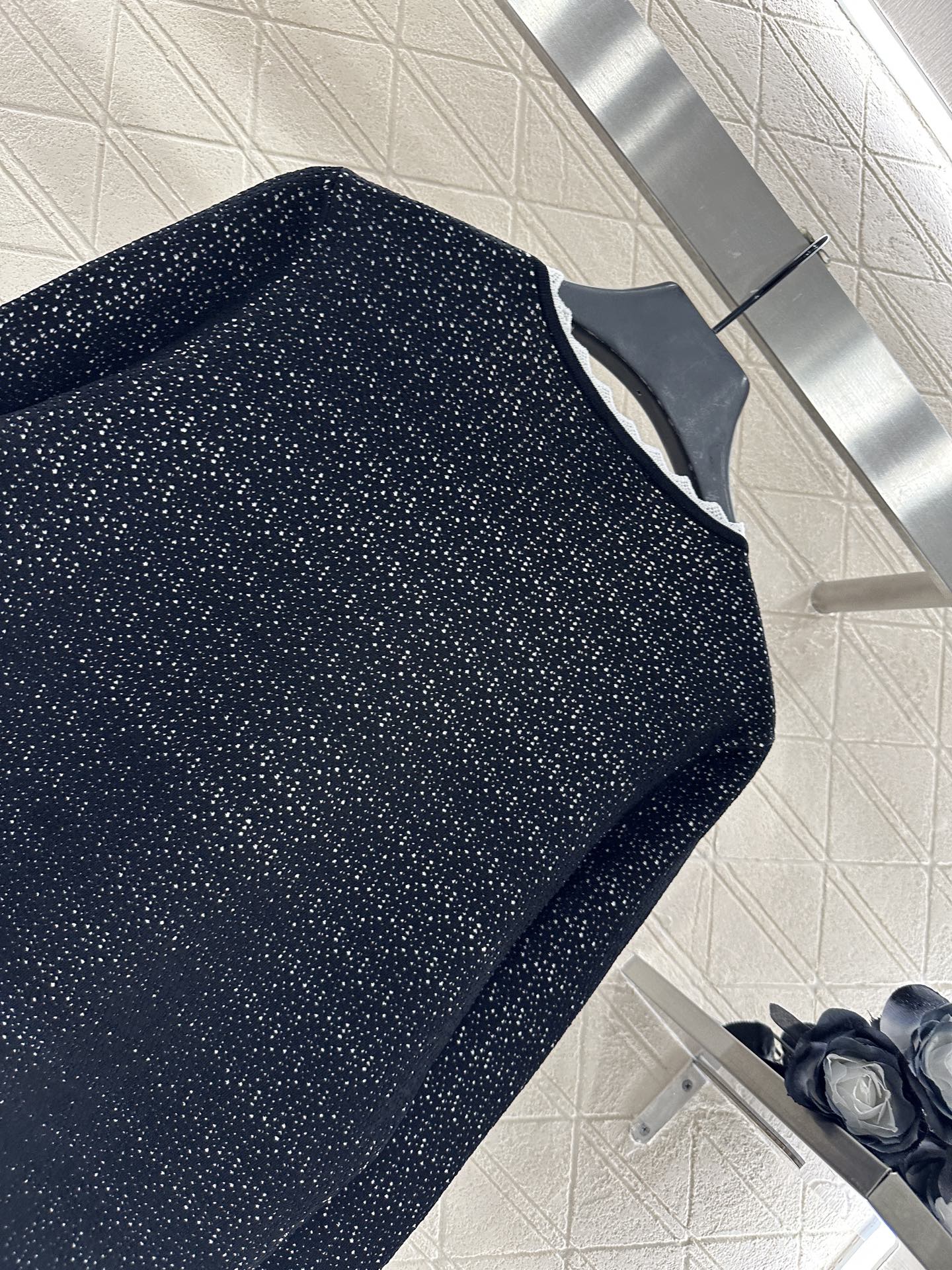 C 25 Lace design knitted cardigan (hidden version)