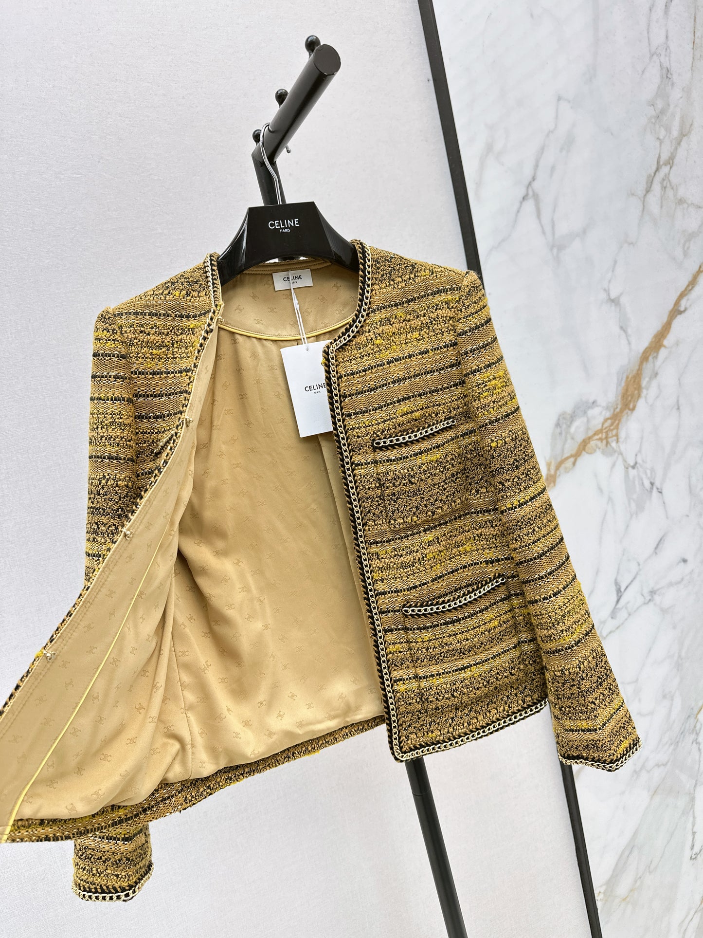 C 25 Trimmed tweed jacket