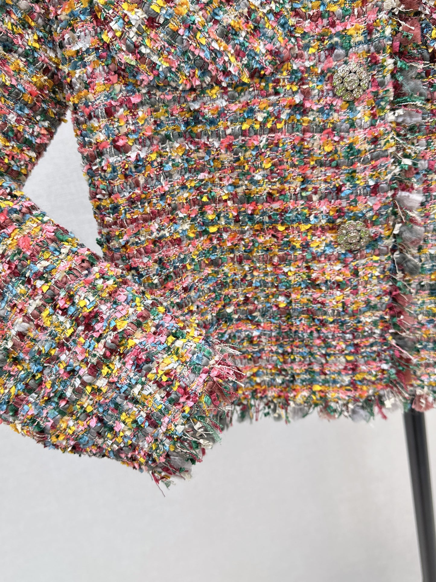 C 25fw new trim tweed coat