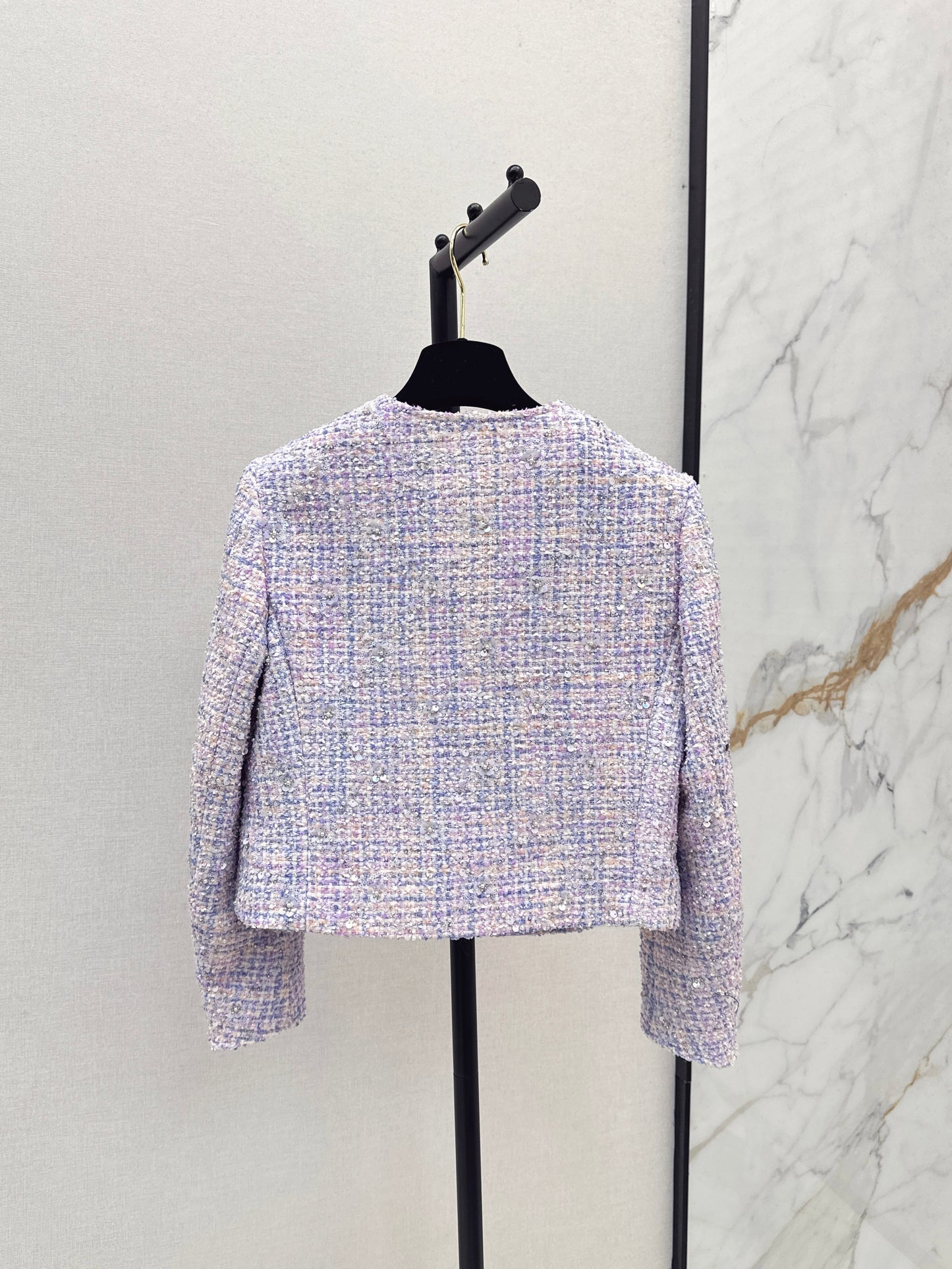 C 25 Purple trim tweed jacket