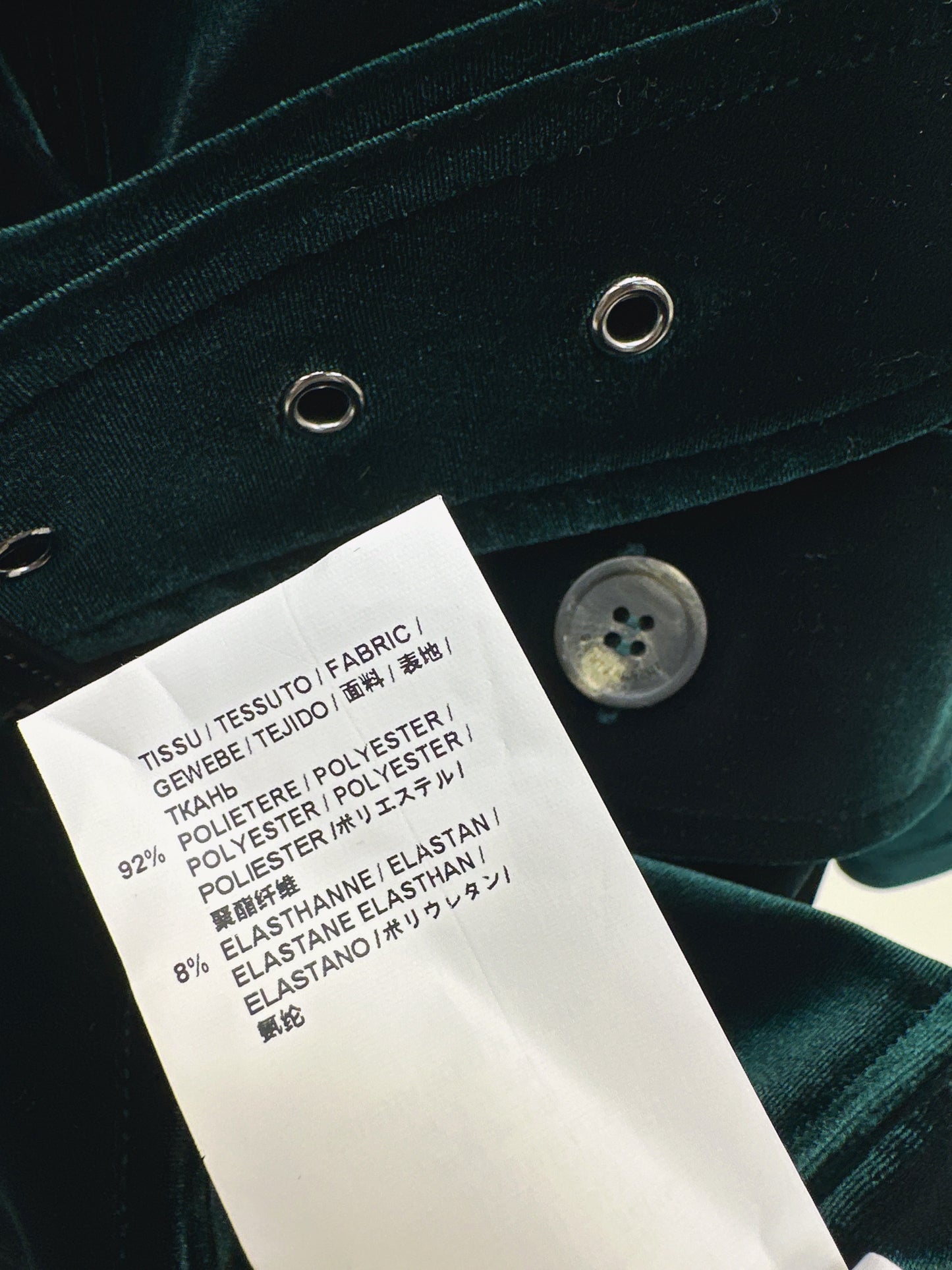 Y 25fw single-breasted velvet jacket