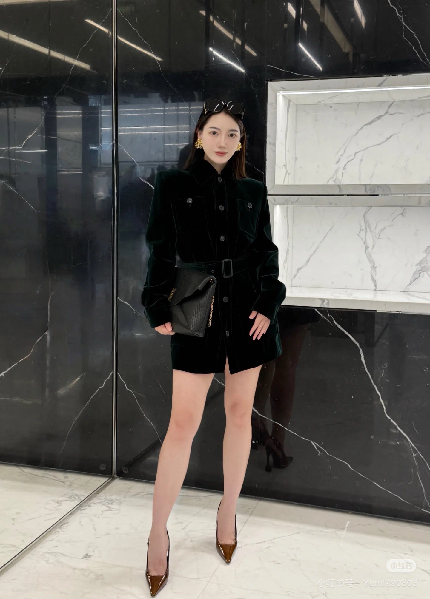 Y 25fw single-breasted velvet jacket