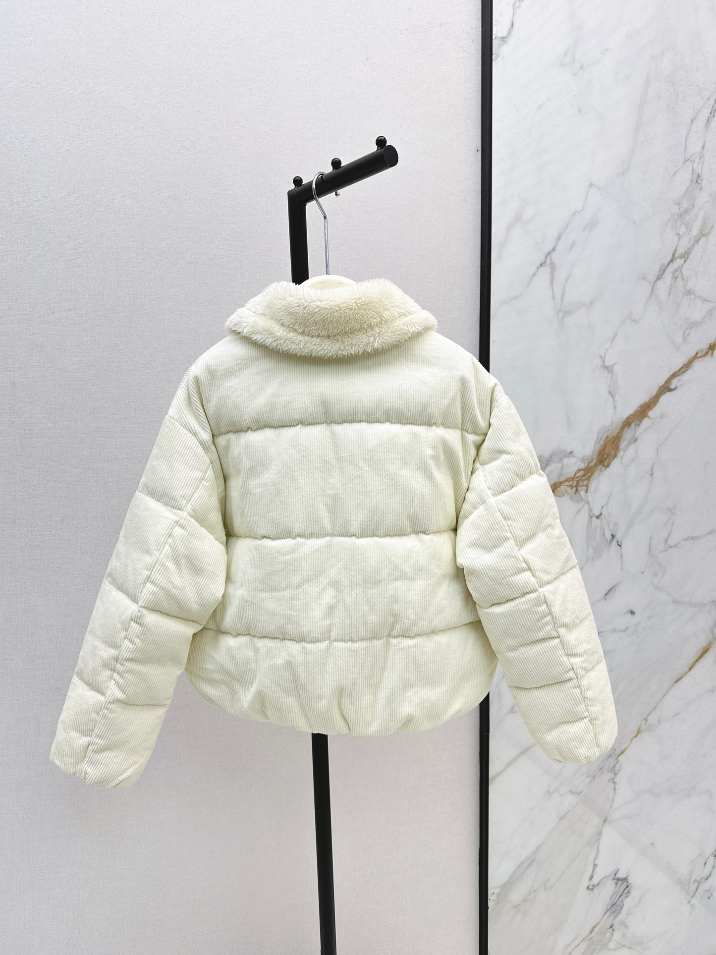 Ral 25 New eco-friendly lambswool corduroy down jacket